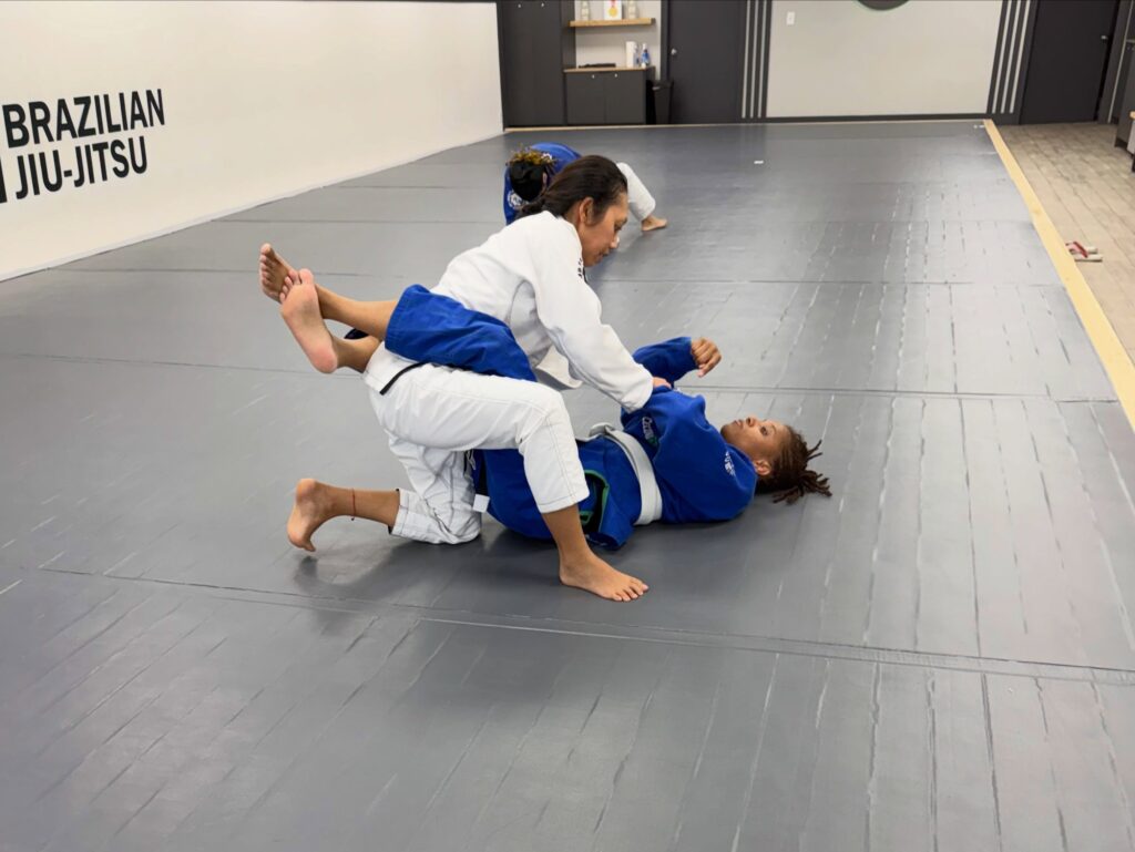 women training bjj and self-defense