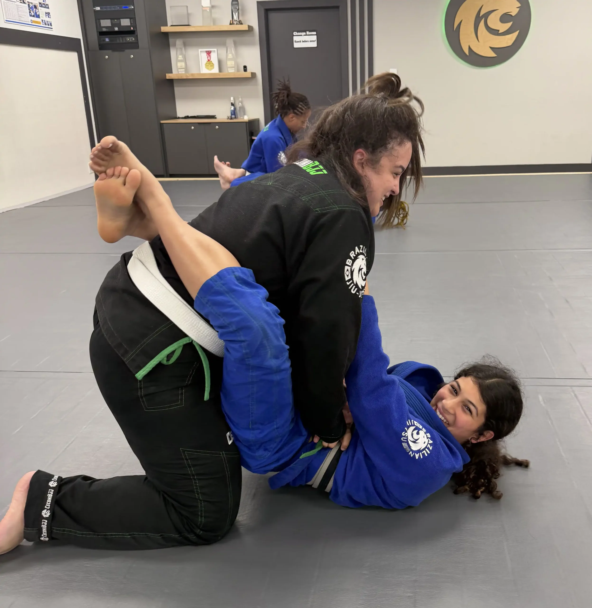 Women practicing Brazilian Jiu-Jitsu at Ceconi BJJ Cypress